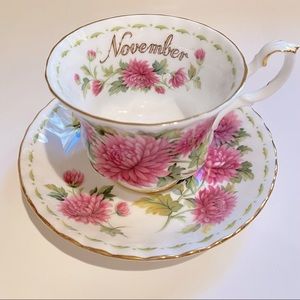 Royal Albert November Teacup and Saucer